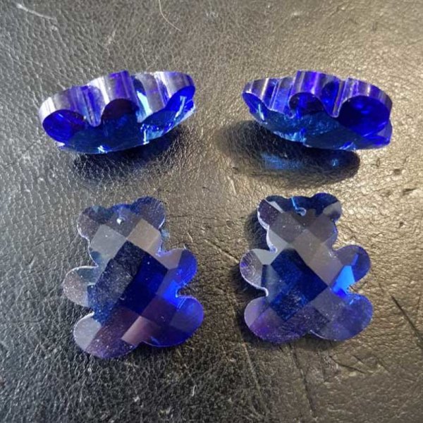 Colgante oso de cristal facetado N&deg;01-02