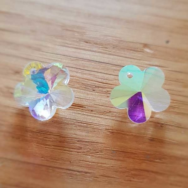 Colgante Flor de cristal facetado N&deg;04-01