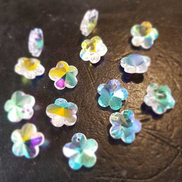 Colgante Flor de cristal facetado N&deg;04-01