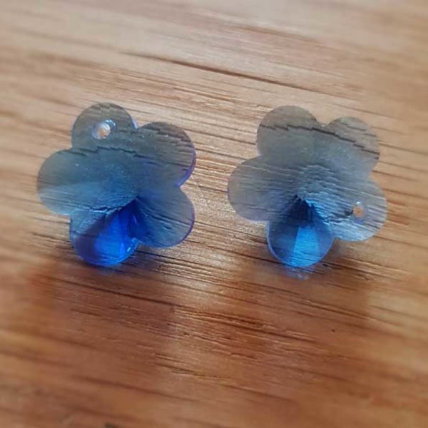 Colgante flor de cristal facetado N&deg;04-03