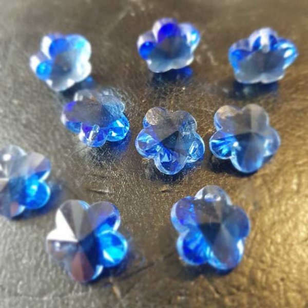 Colgante flor de cristal facetado N&deg;04-03