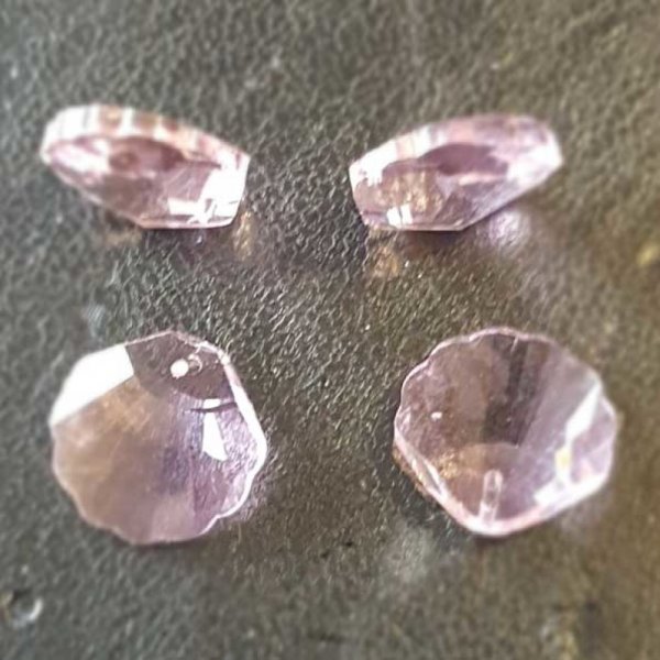 Colgante de concha de cristal facetado N&deg;01-01