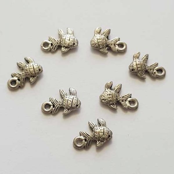 Breloque Poisson N&deg;10 Argent