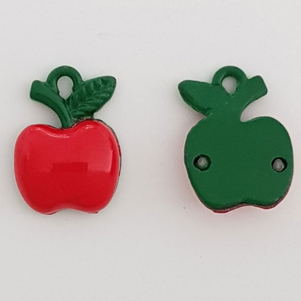 Charm Manzana Metal Plateado N°03 cocina.