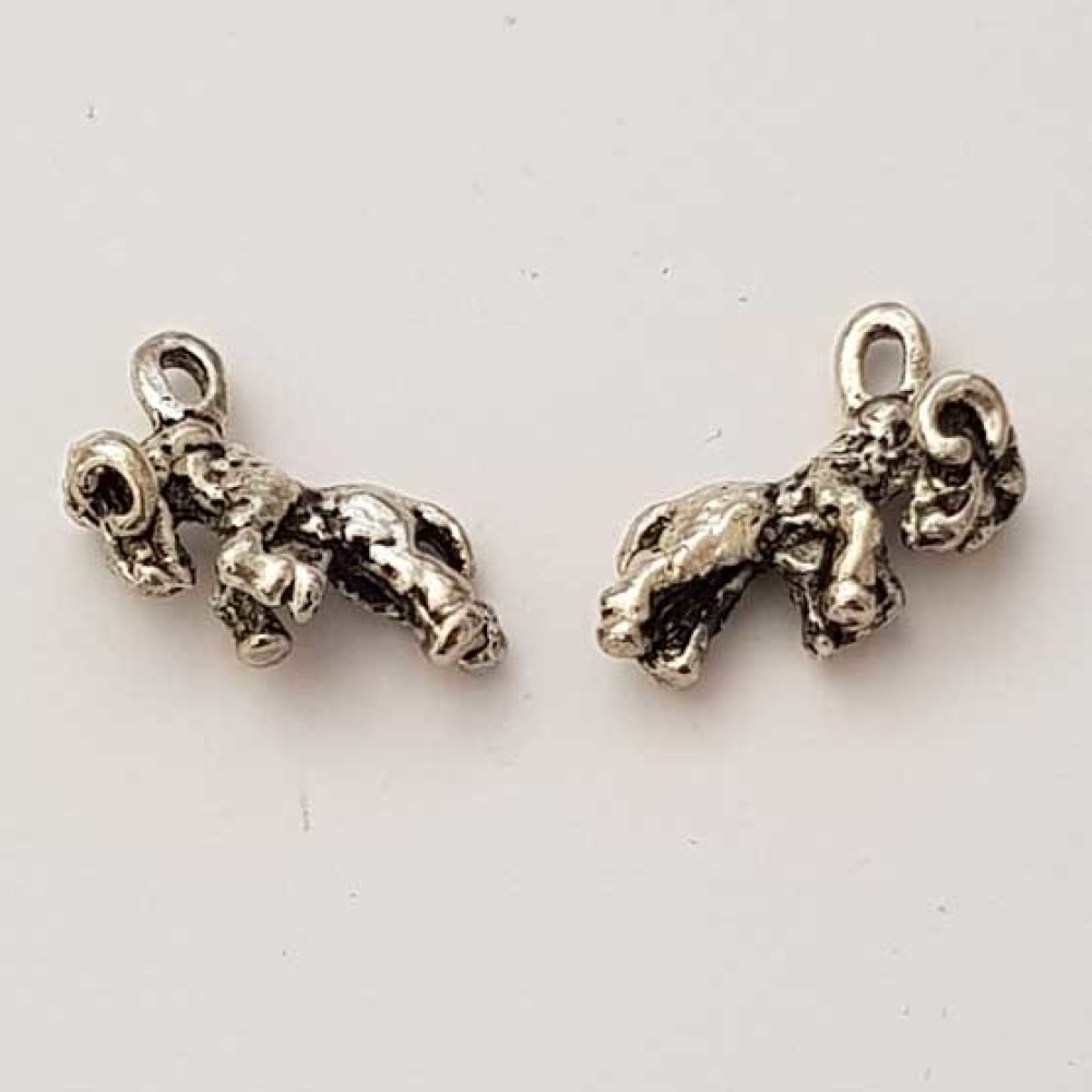 Colgante signo del zodiaco Aries Metal plateado N°01