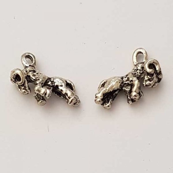 Colgante signo del zodiaco Aries Metal plateado N&deg;01