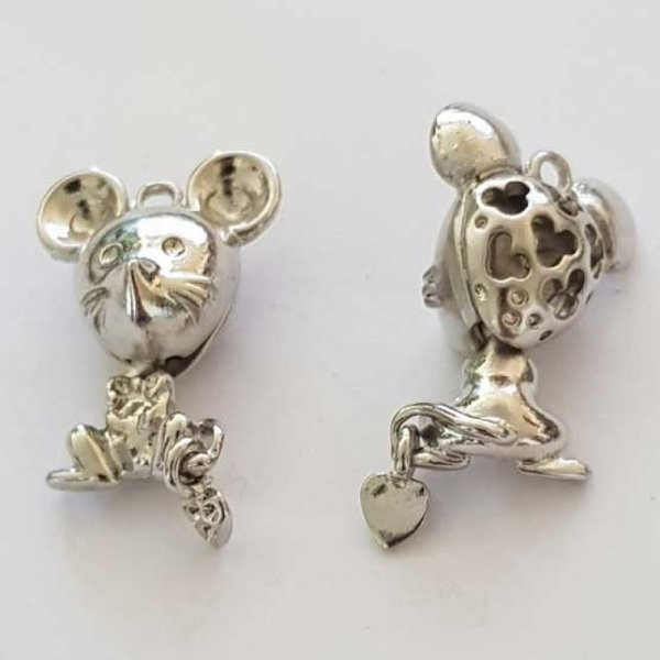 Breloque Souris N&deg;01 Argent