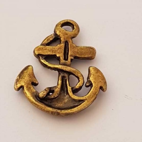 Breloque ancre N&deg;07 Vieil Or