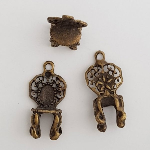 Amuleto de silla Trono N&deg;02 Bronce