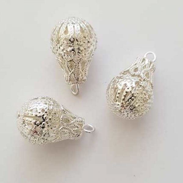 Colgante gota calada plata N&deg;02-01