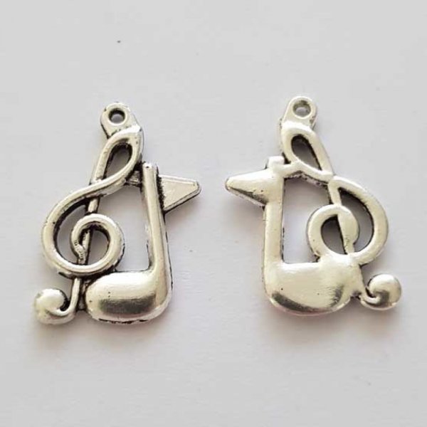 Breloque musique N&deg;42 Argent