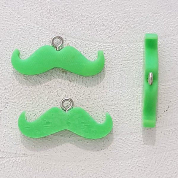 Colgante Bigote N&deg;02 Verde