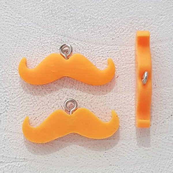 Colgante Bigote N&deg;04 Naranja