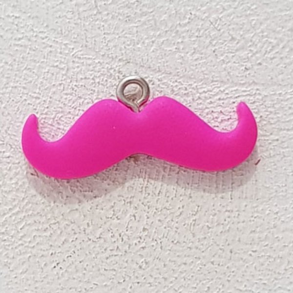 Colgante Bigote N&deg;06 Fushia