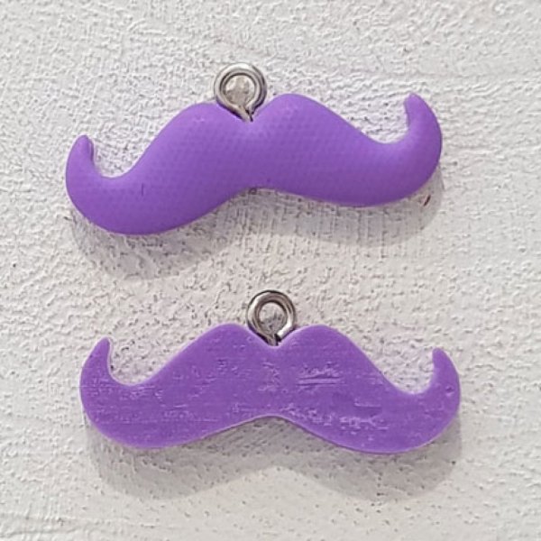 Colgante Bigote N&deg;07 Violeta