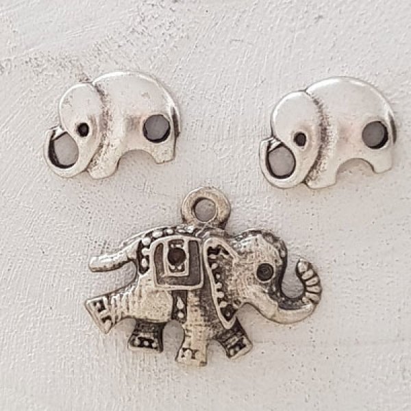 Colgante elefante N&deg;06 x 3 piezas