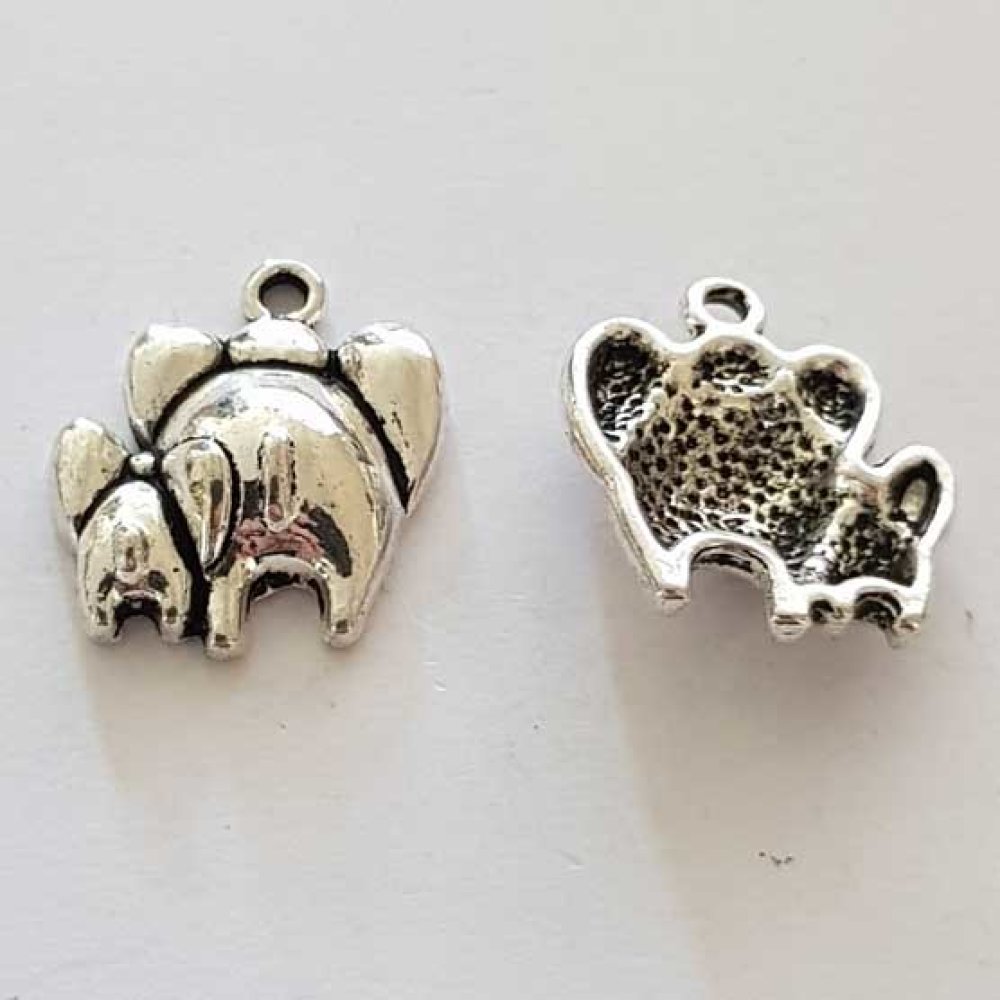 Breloque Éléphant N°09 Argent