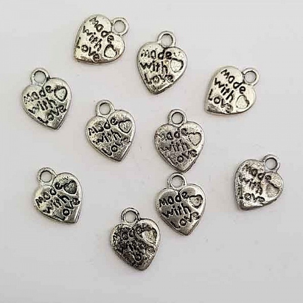 Colgantes coraz&oacute;n N&deg;10 x 10