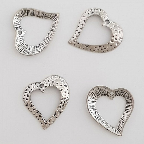 Breloques C&oelig;ur N&deg;13 02 Argent