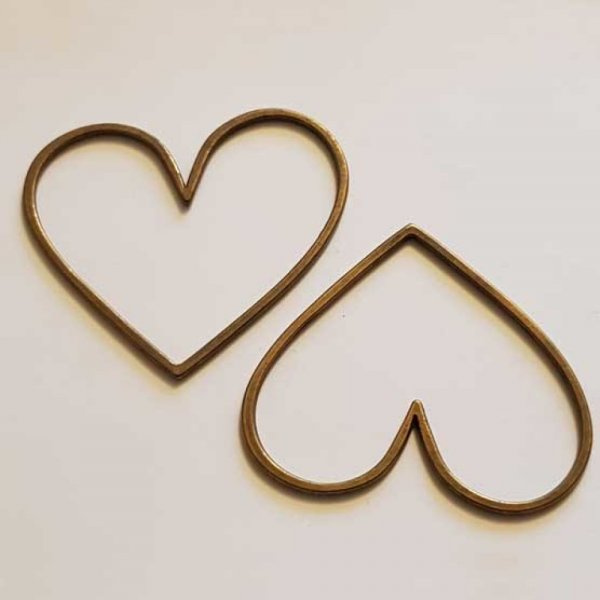 Breloques C&oelig;ur N&deg;50 Bronze