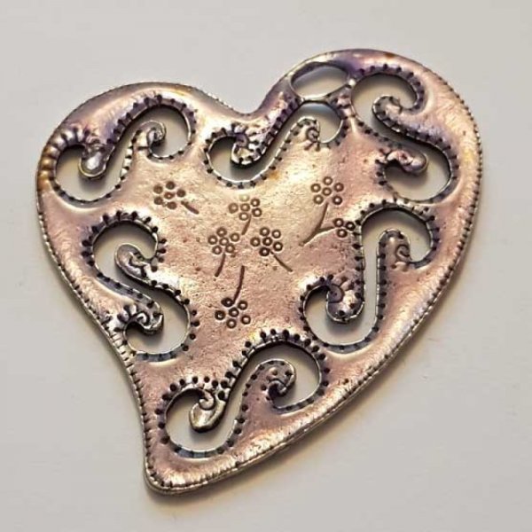 Breloques C&oelig;ur N&deg;85 Mauve 02