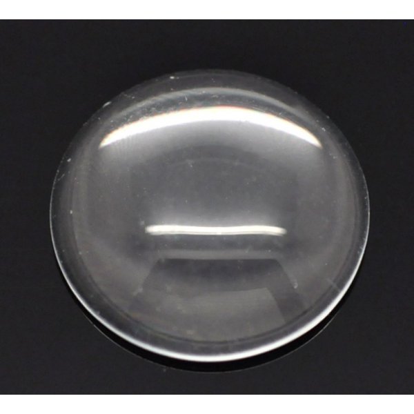 Cabochon Redondo 16 mm en vidrio transparente N&deg;06