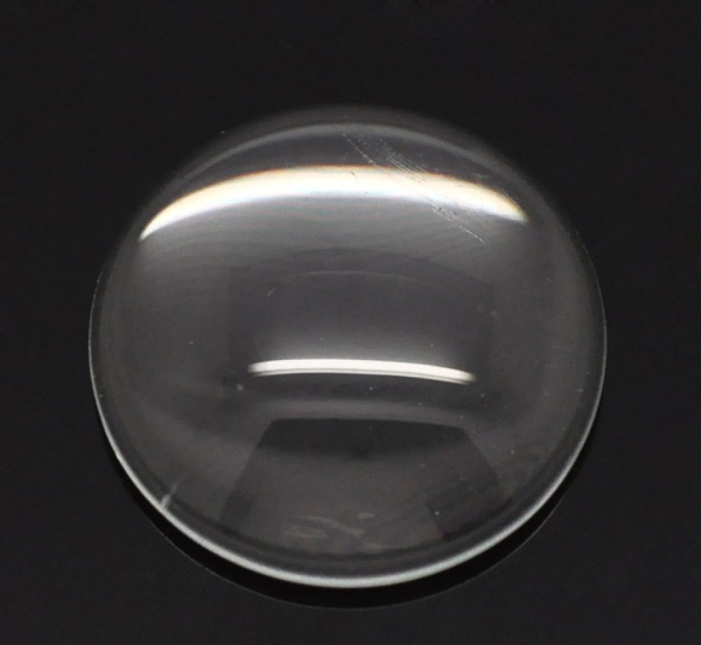 Cabochon Redondo 18 mm en vidrio transparente N°07