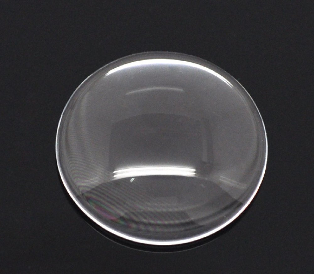 Cabochon Redondo 20 mm en vidrio transparente N°08