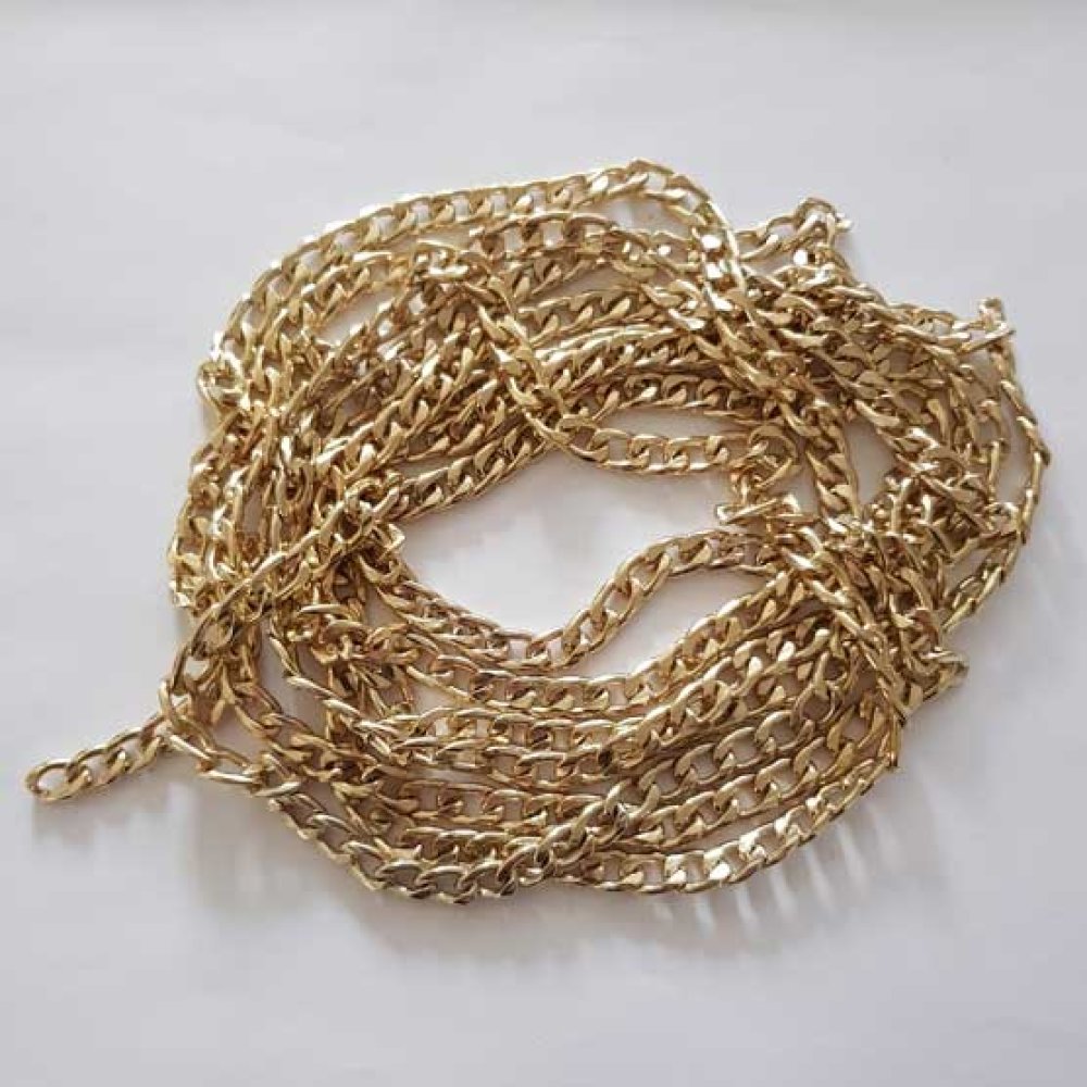 Pulsera de cadena plana de oro (calidad superior)