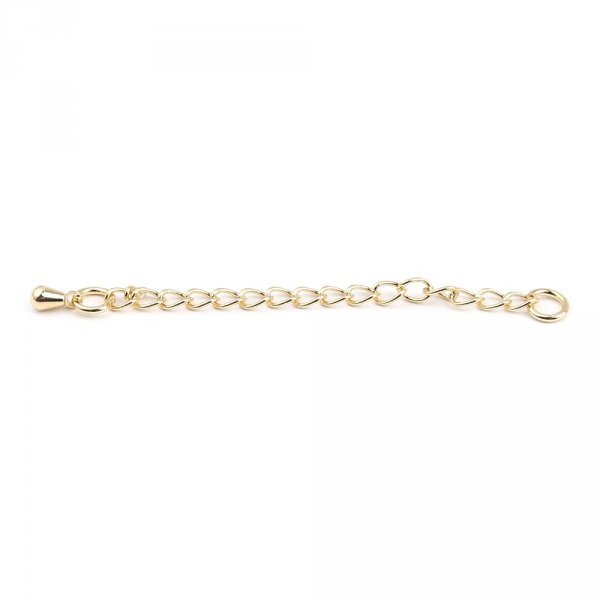 Chapado en oro de cobre pulsera collar de la cadena de extensi&oacute;n