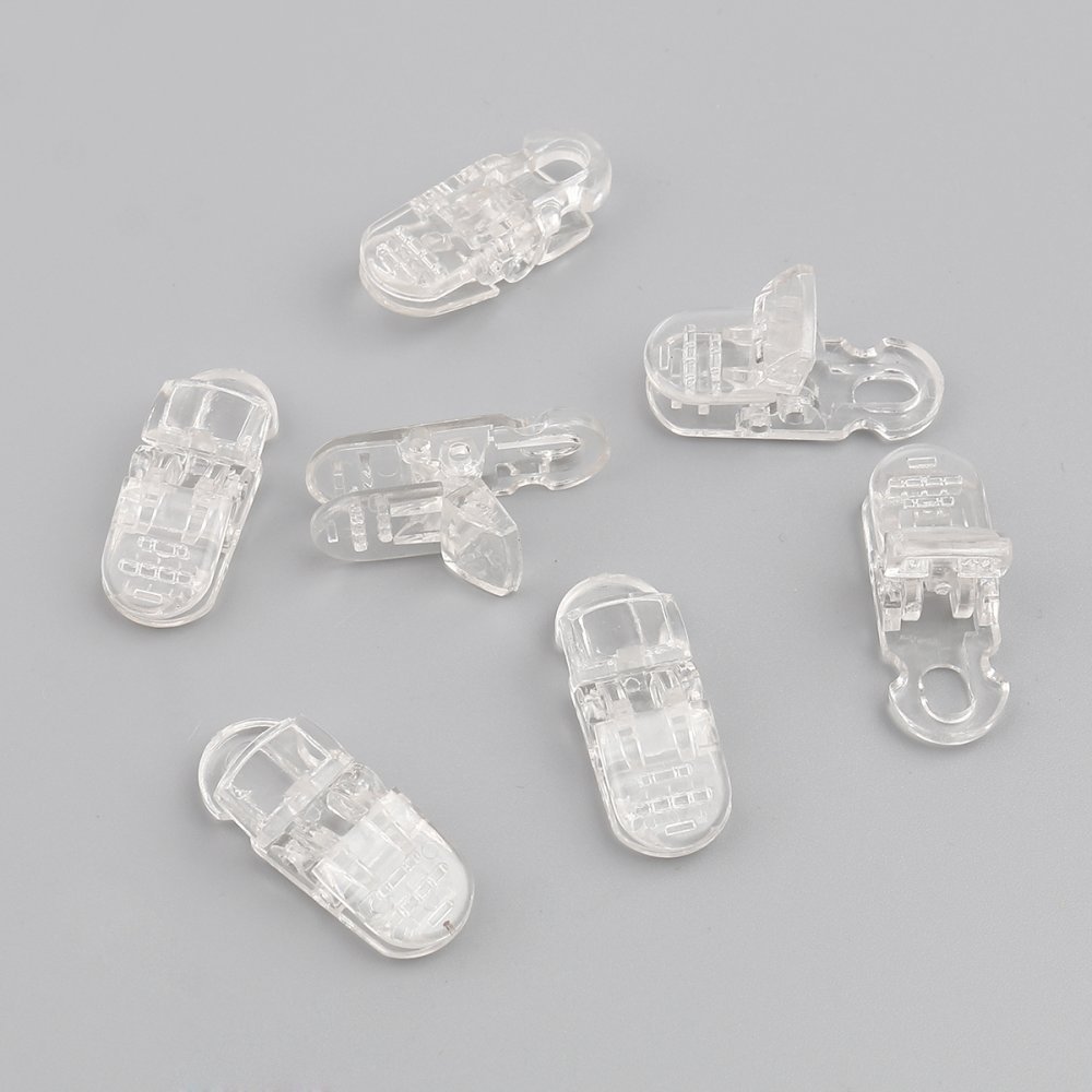 Clips Máscara transparente 3,3cm x 1,3cm x 2 piezas