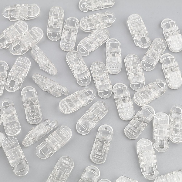 Clips M&aacute;scara transparente 3,3cm x 1,3cm x 2 piezas