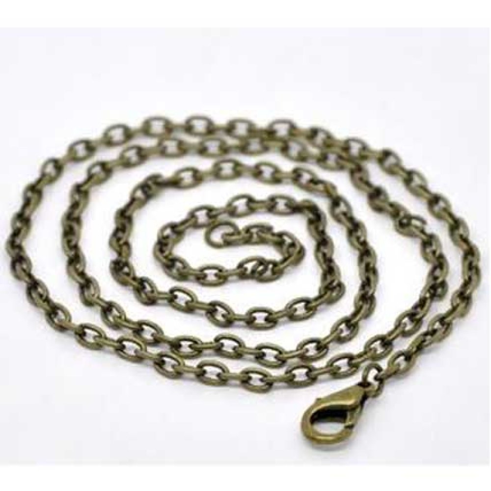 Collar Malla de bronce forçat 45,7 cm