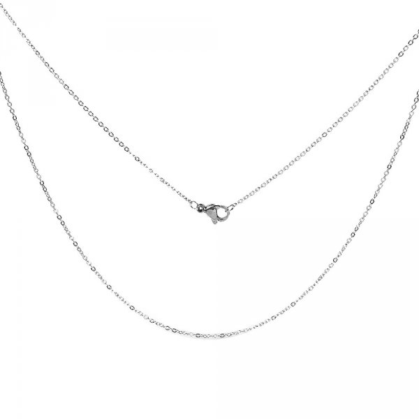 Collar N&deg;06-00 de acero inoxidable, 46 cm de longitud