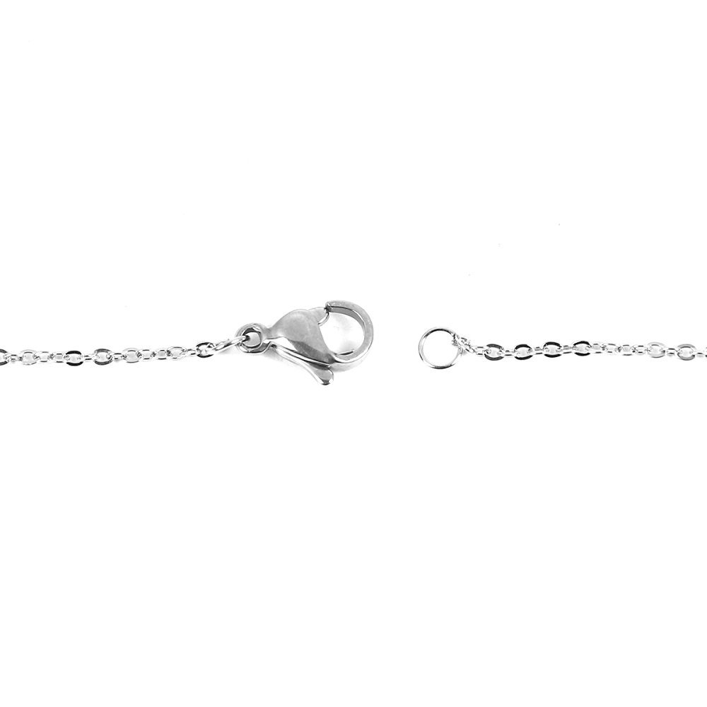 Collar N°06-00 de acero inoxidable, 46 cm de longitud