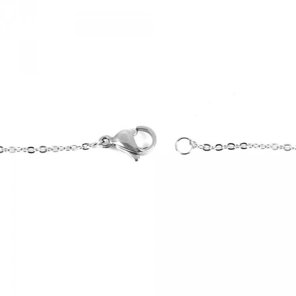 Collar N&deg;06-00 de acero inoxidable, 46 cm de longitud