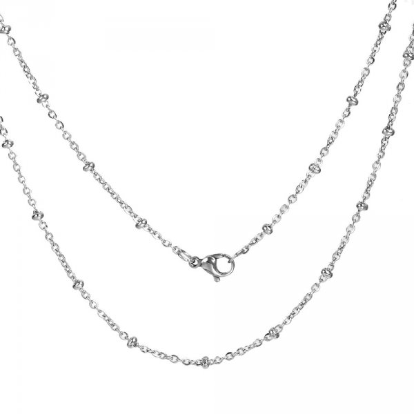 Collar N&deg;06-02 de acero inoxidable, 50 cm de longitud