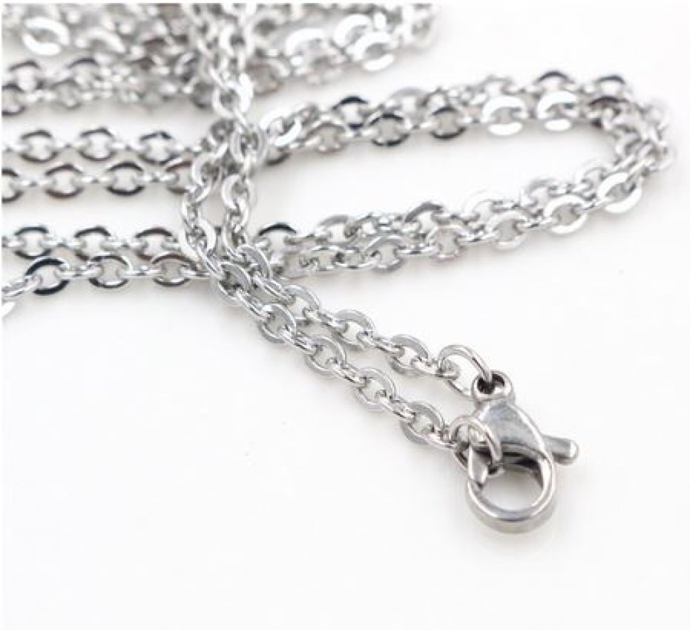 Collier N°08 en acier inoxydable 70 cm