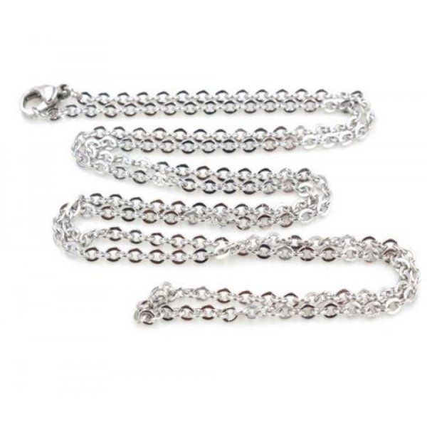 Collar N&deg;08 de acero inoxidable 50 cm