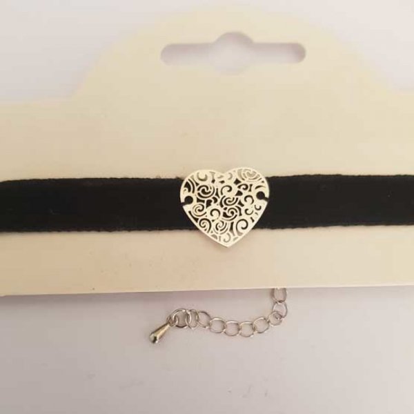 Collier Ras De Cou Velours Noir N&deg;01