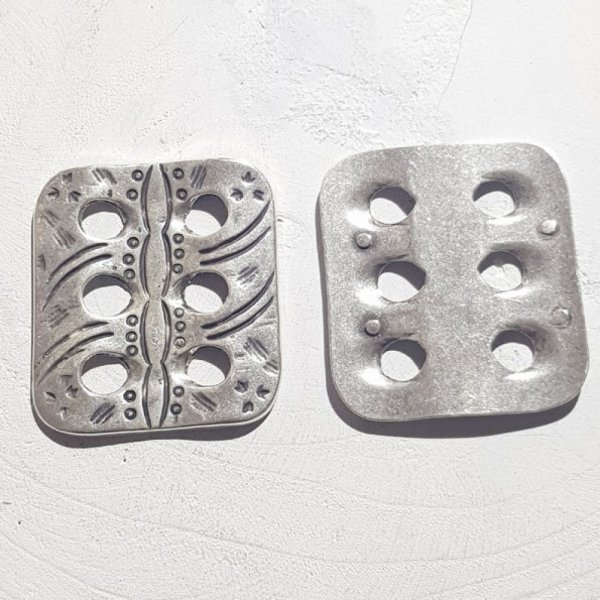 Conector rectangular Zamak N&deg;01 Plata