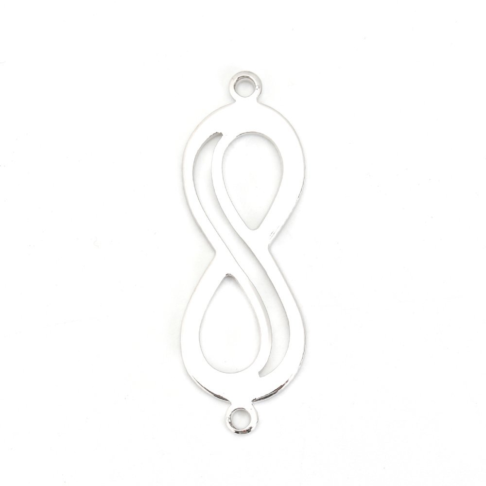 Conector Símbolo "Infinito" Cobre platino 18k