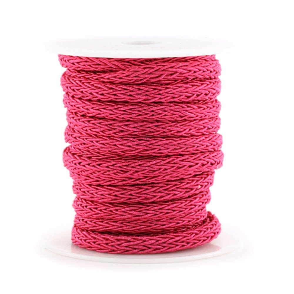 Corde polyester Regaliz 4 x 7 mm Fushia