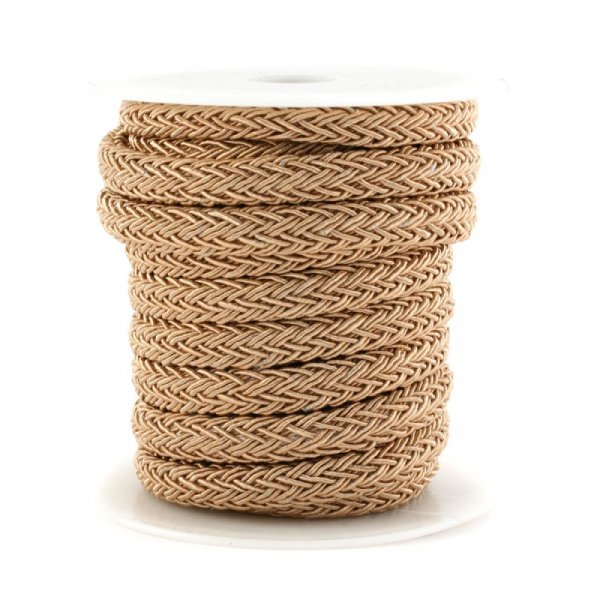 Corde polyester Regaliz 4 x 7 mm Brun Clair