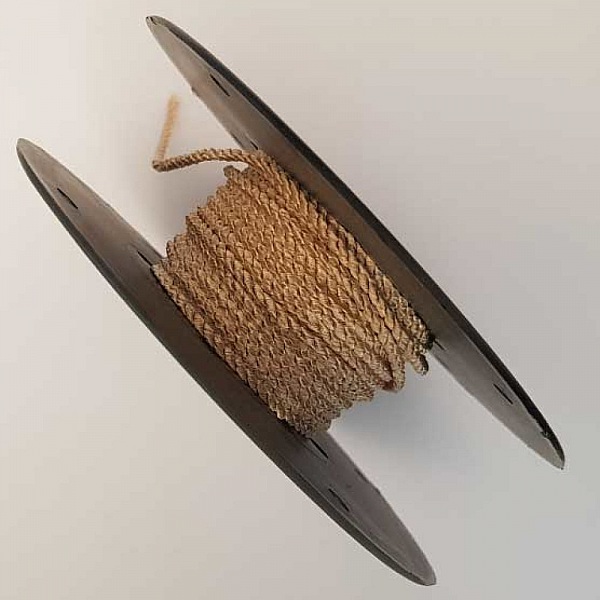 Cordon Rond Tress&eacute; 2 mm Saumon N&deg;02