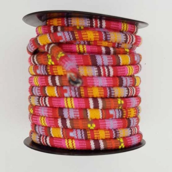 Cord&oacute;n espagueti redondo N&deg;01 Rosa x 1 metro