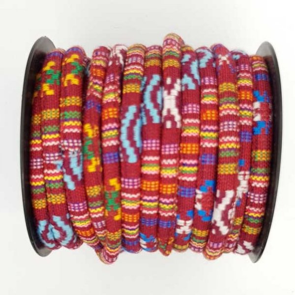 Cord&oacute;n espagueti N&deg;01 Burdeos x 1 metro