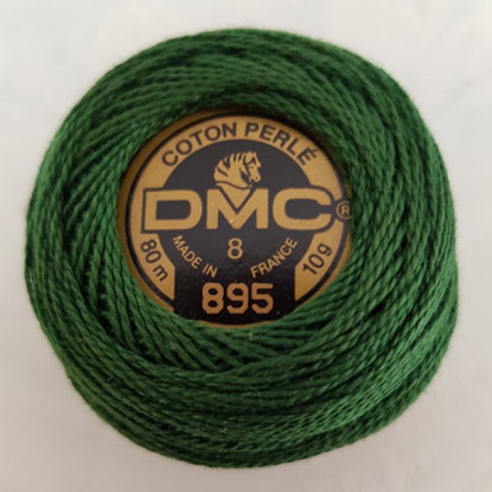 Cuentas de algodón para bordar en bobina, DMC nº 8 - 10 g