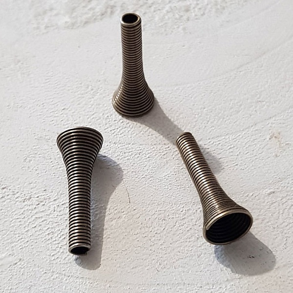 Copa c&oacute;nica en espiral N&deg;02 X 2 Piezas Cobre.