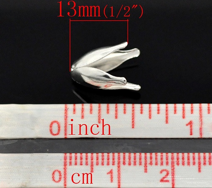 Taz&oacute;n de aleaci&oacute;n de hierro Flor de plata x 200